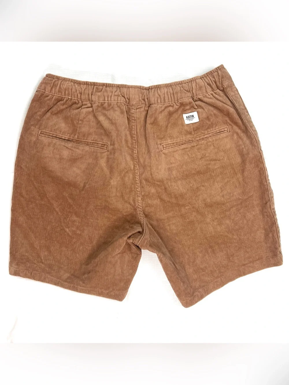 Katin Corduroy Shorts Men's Large Brown Drawstring Surf Casual